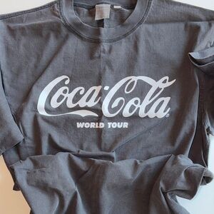 Coca Cola World Tour Pacsun Charcoal Tee never worn